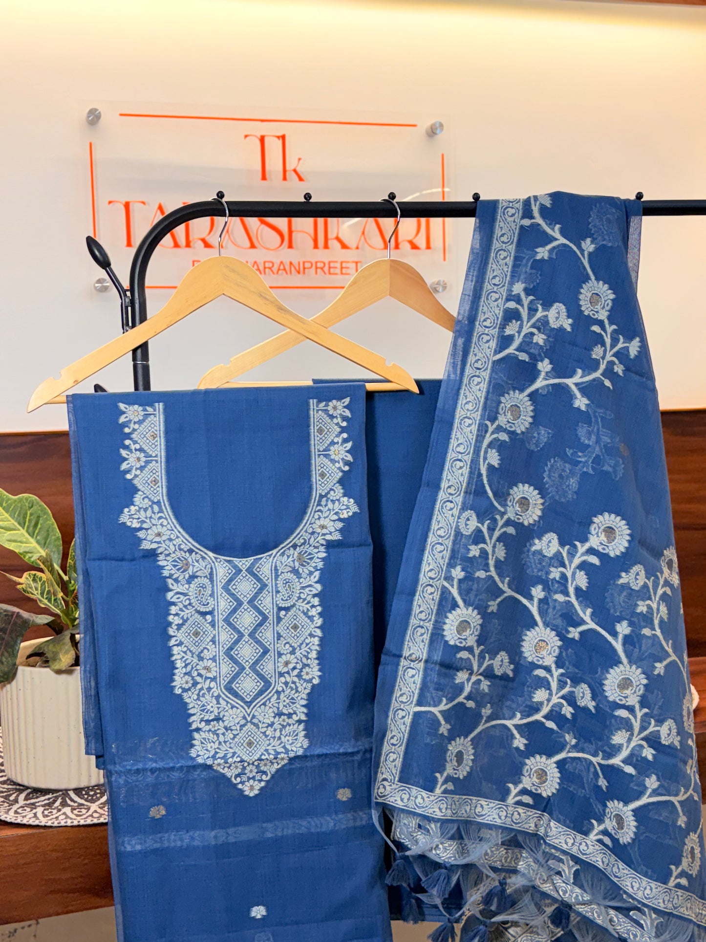 Mul Chanderi Suit