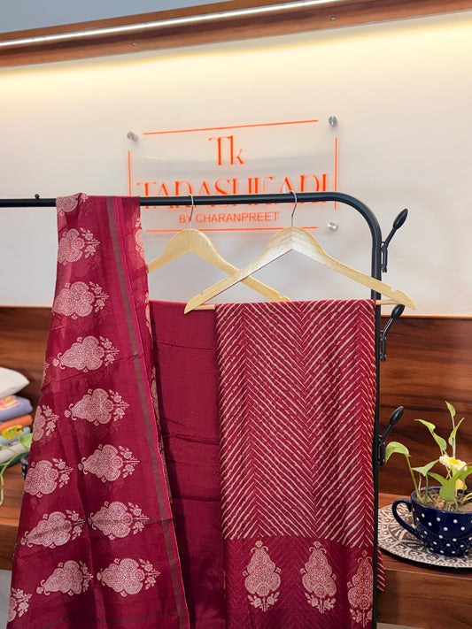Maheshwari Silk Suit