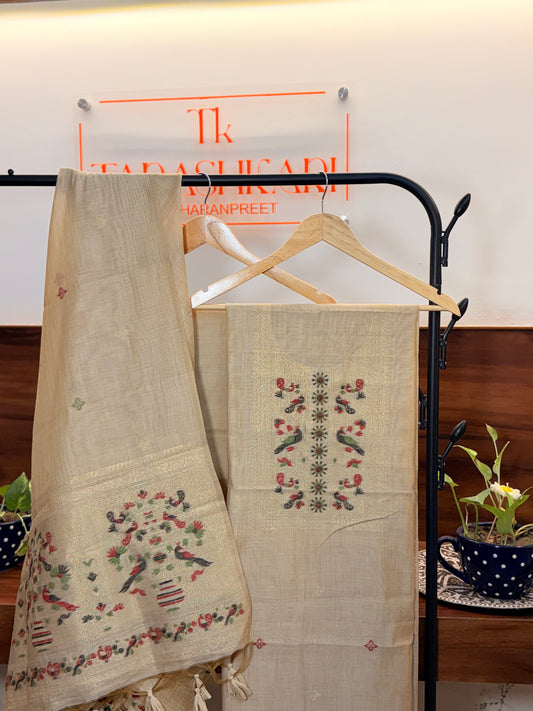 Mul Chanderi Suit