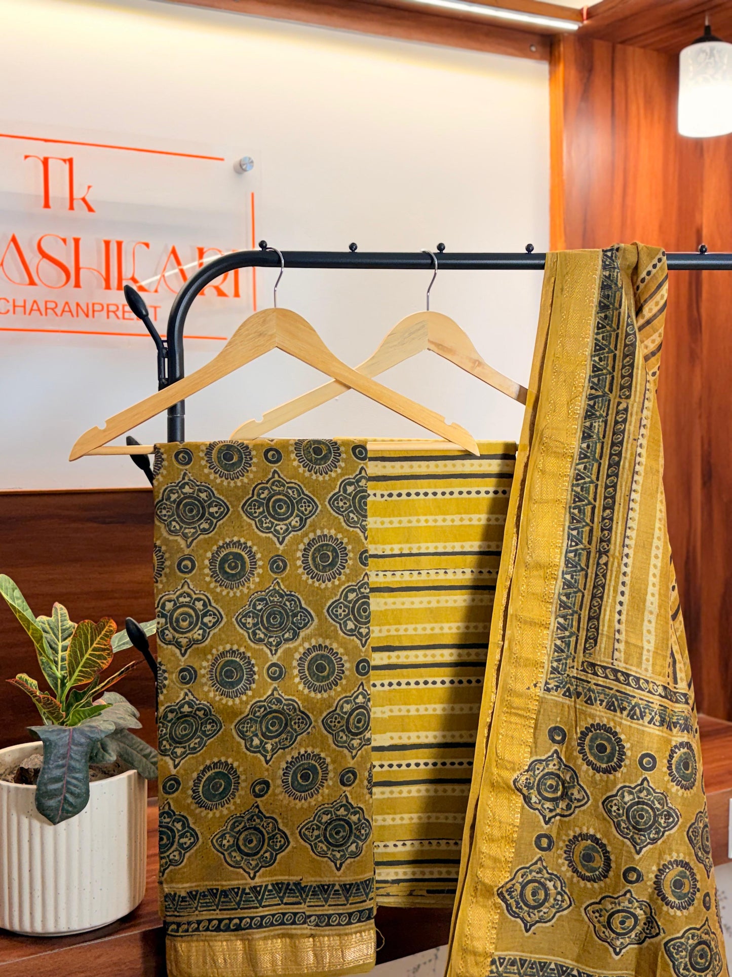 Maheshwari Silk Ajrak Suit