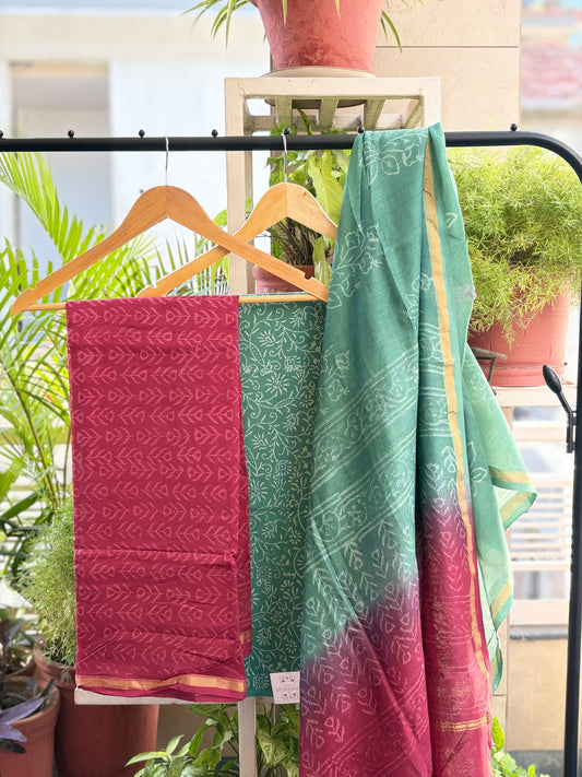 Chanderi Silk Suit
